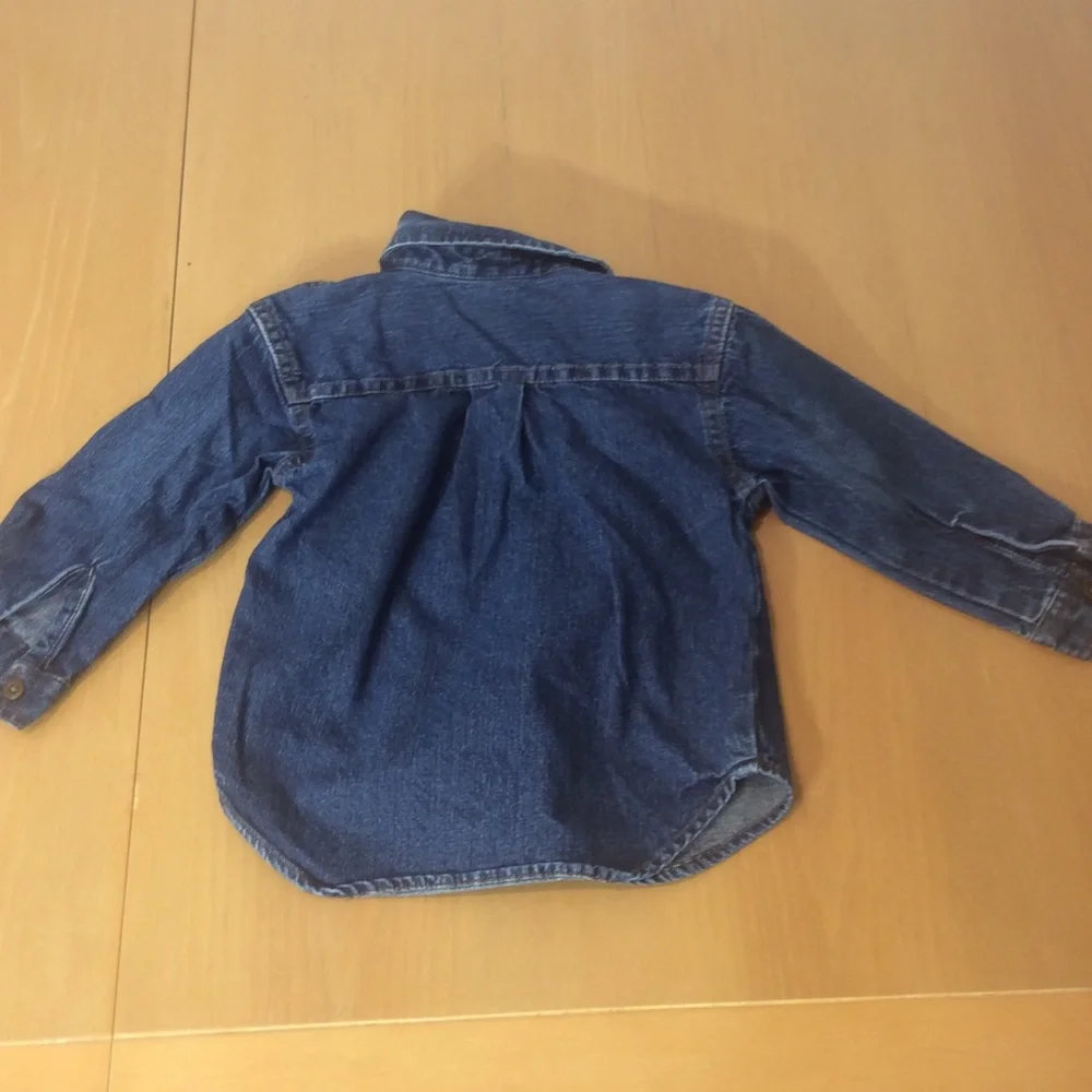 Old navy denim button down boys shirt